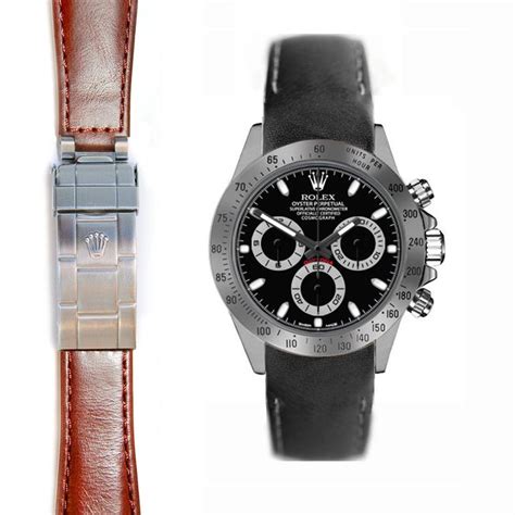 leather strap rolex daytona|rolex daytona curved end straps.